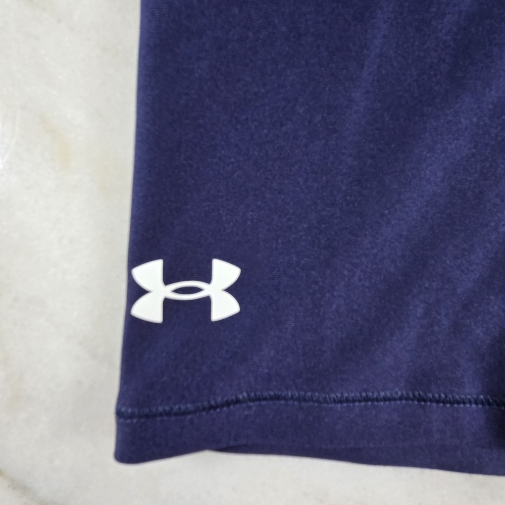 Under Armour HeatGear Compression Shorts‎ Athletic Womens Large Navy Blue NWT - Picture 3 of 9